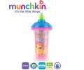 Munchkin - Cana termica cu pai Flip Click Lock 12L+ Roz